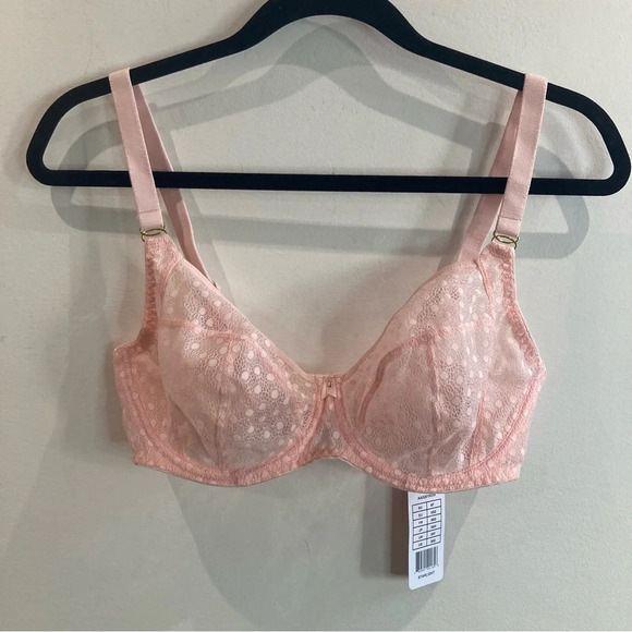 FREYA Sz 30G(34C equivalent) Starlight Lacy Polka Dot Underwire Balcony Bra NEW - Picture 6 of 9